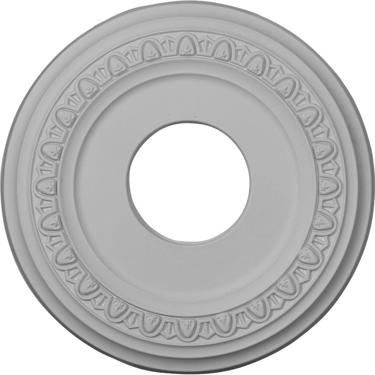 12 1/4x22OD x 4x22ID x 1 1/8x22P Hand-Painted Ceiling Medallion P46662
