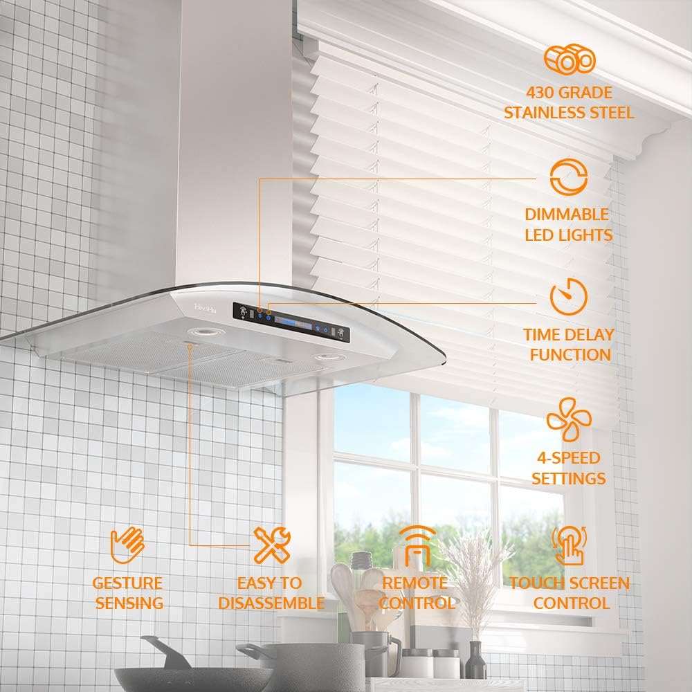 36 inch Stainless Steel Wall Mount Range Hood with 780 CFM J6270