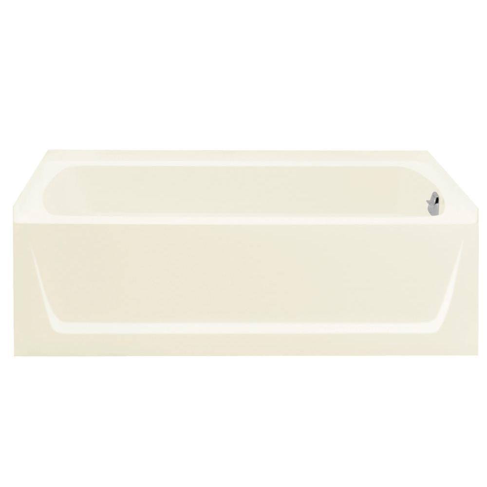 Biscuit Alcove Bathtub with Right-Hand Drain W5945