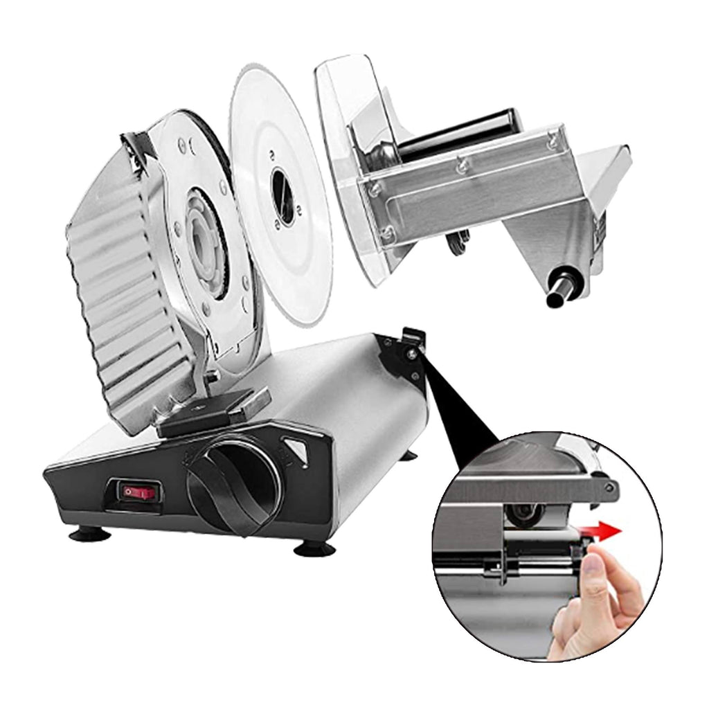 180W Electric Stainless Steel Meat Deli Slicer N473