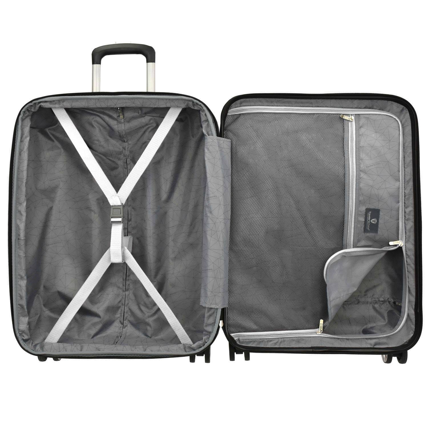 Pear White 3-Piece Hardside Expandable Spinner Set E334278