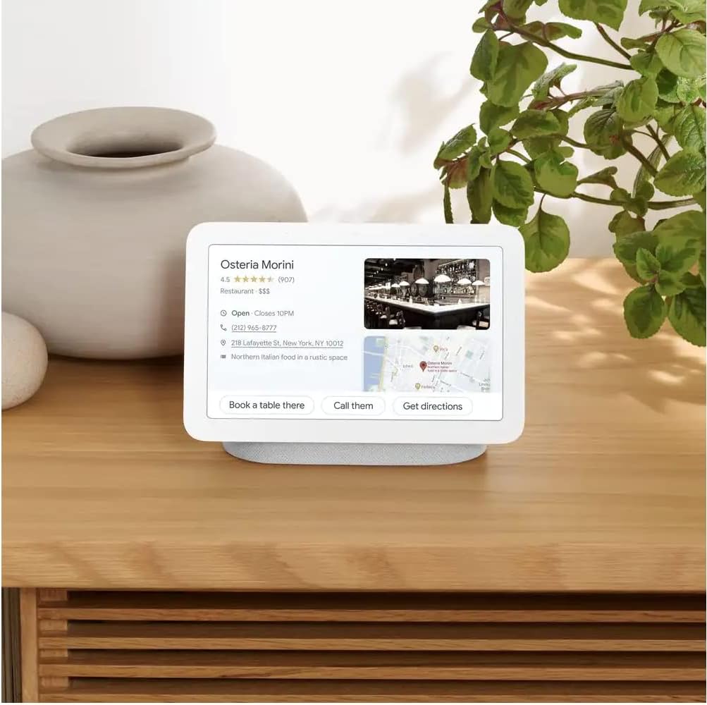 Chalk 7-Inch Smart Display Bluetooth Speaker Pack of 2 D83839