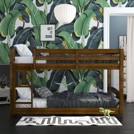 Full-Over-Full Floor Bunk Bed, Mocha Z621