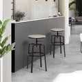 Oak Swivel Adjustable Height Bar Stool O712