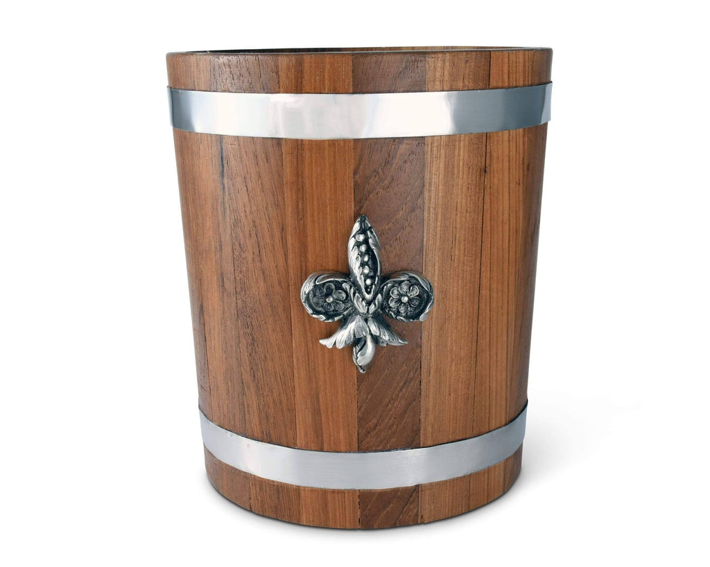 Teak Ice Bucket with Steel Insert I8300