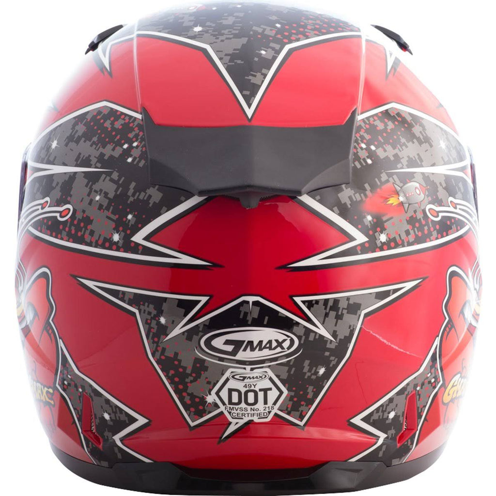 Full Face Alien Helmet Black/Blue K506