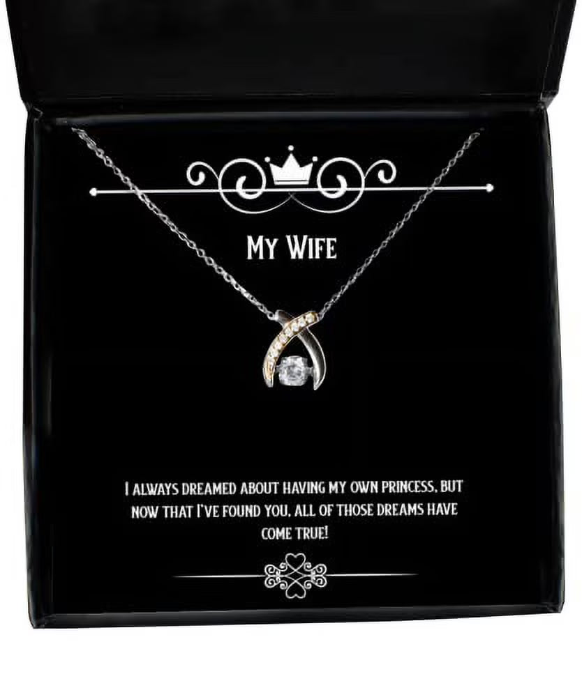 Wife Wishbone Dancing Necklace Z430548