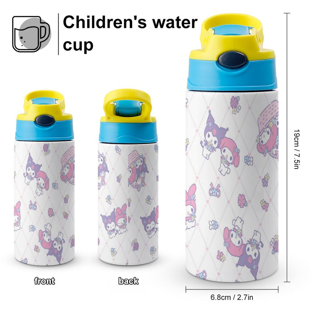 Stainless Steel Water Bottle with Straw K854