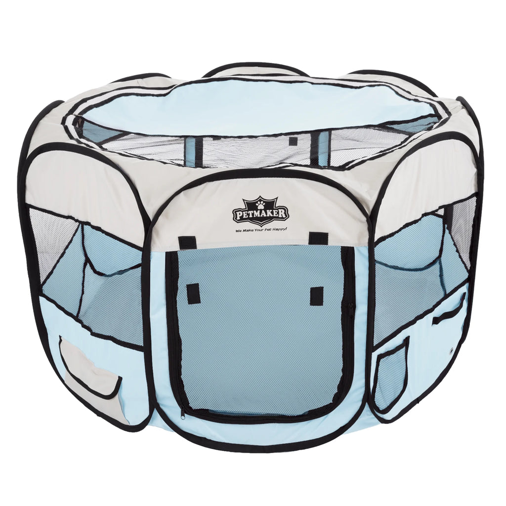 38-Inch Portable Pop-Up Dog Playpen with Carry Bag T11219