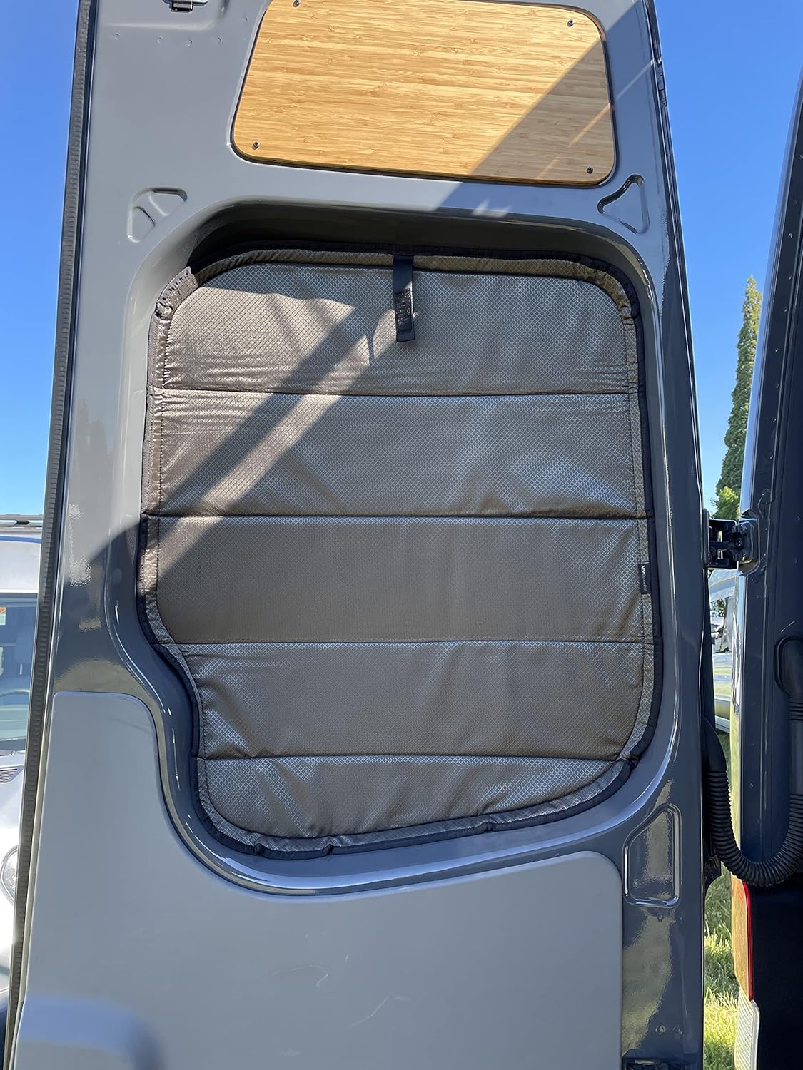 Insulated Rear Door Covers Pair Cool Gray Z9439