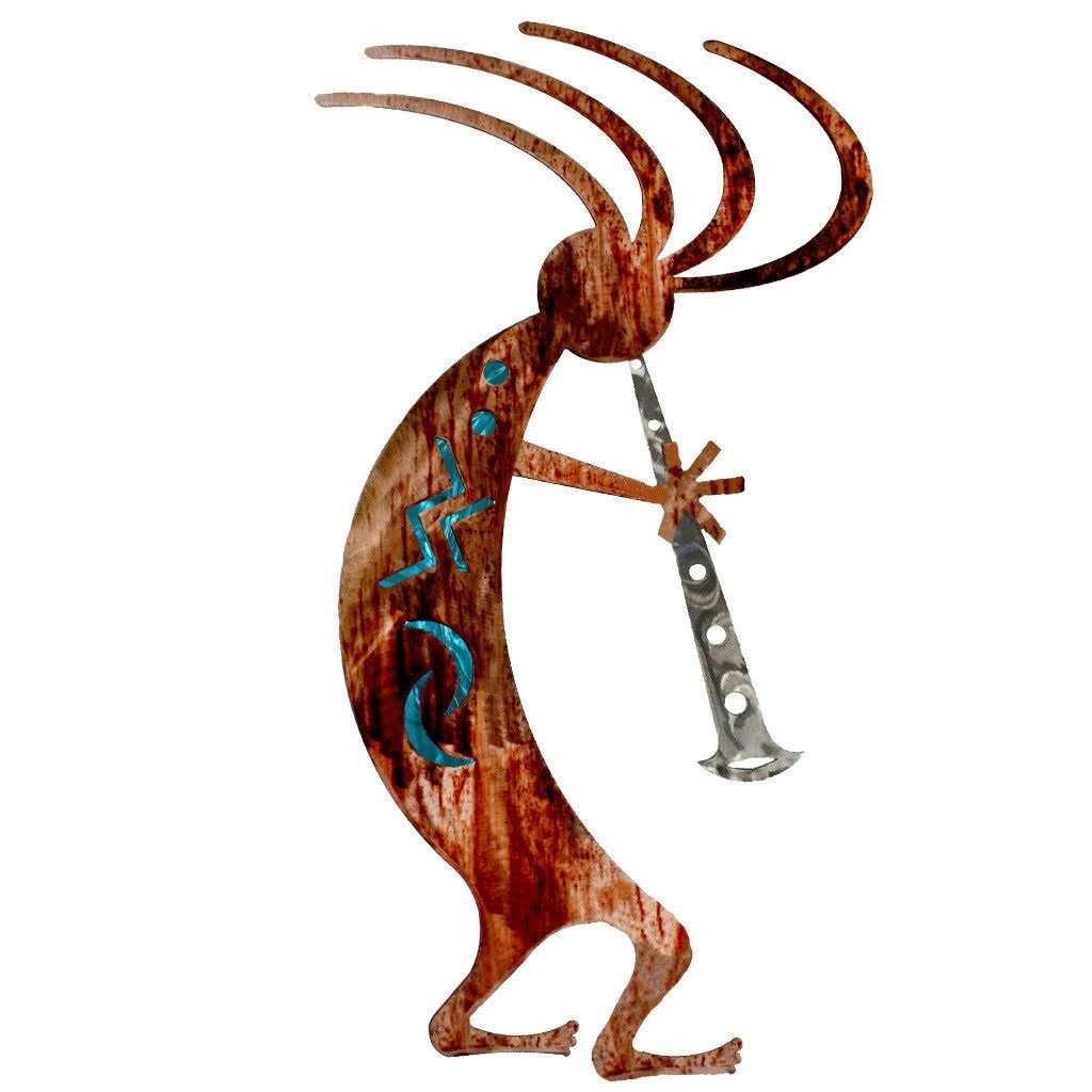 Blue Kokopelli Dancer Wall Decor I488597