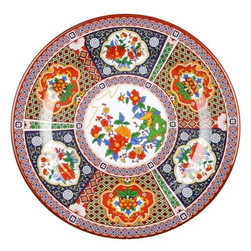12/Pack Round Melamine Plate R394