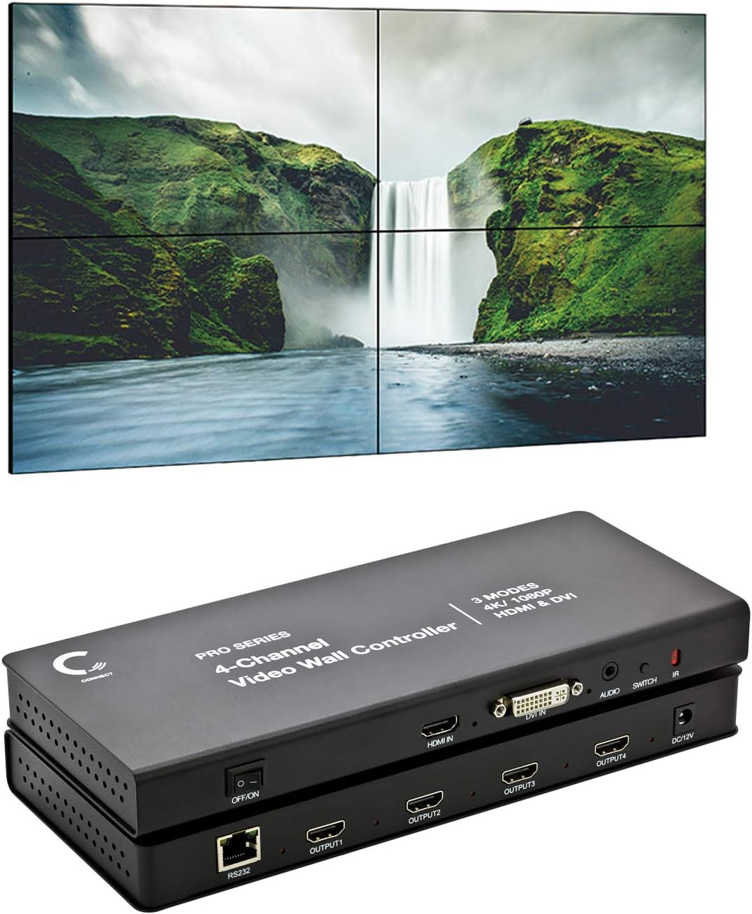 2x2 Video Wall Controller 1080p HDMI V641