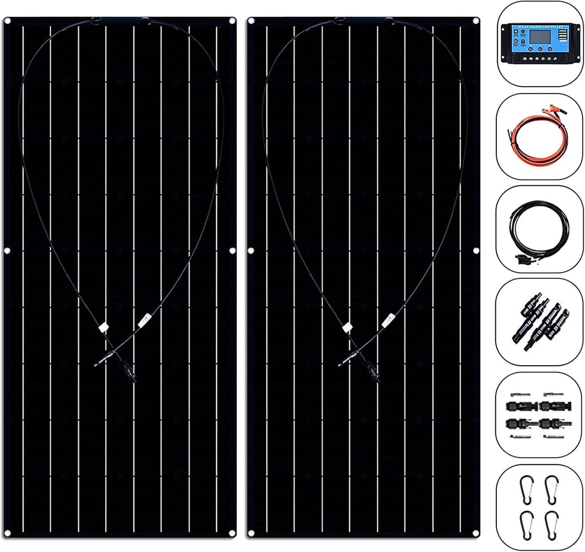 600W 2X300 Watt ETFE Solar Panels N972
