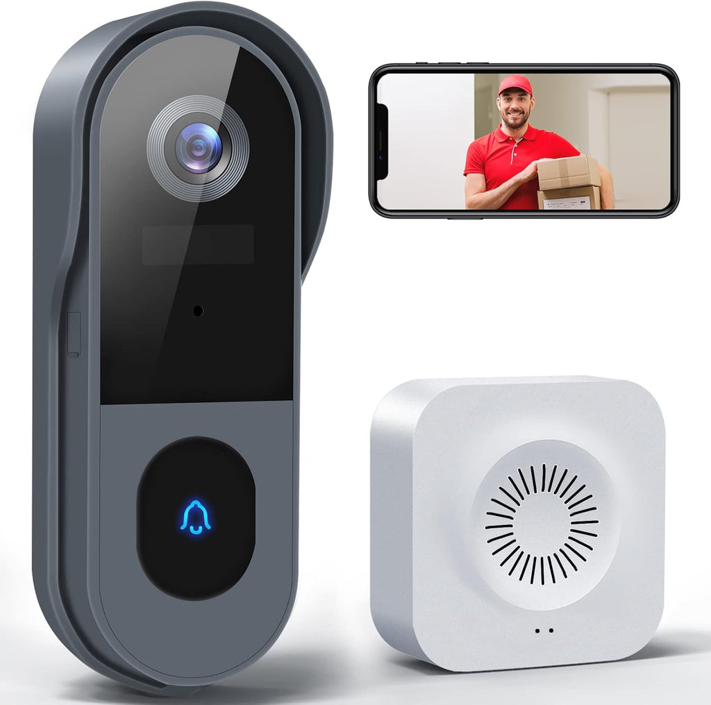 1080P FHD WiFi Video Doorbell Camera with Chime, Pack of 2 U955