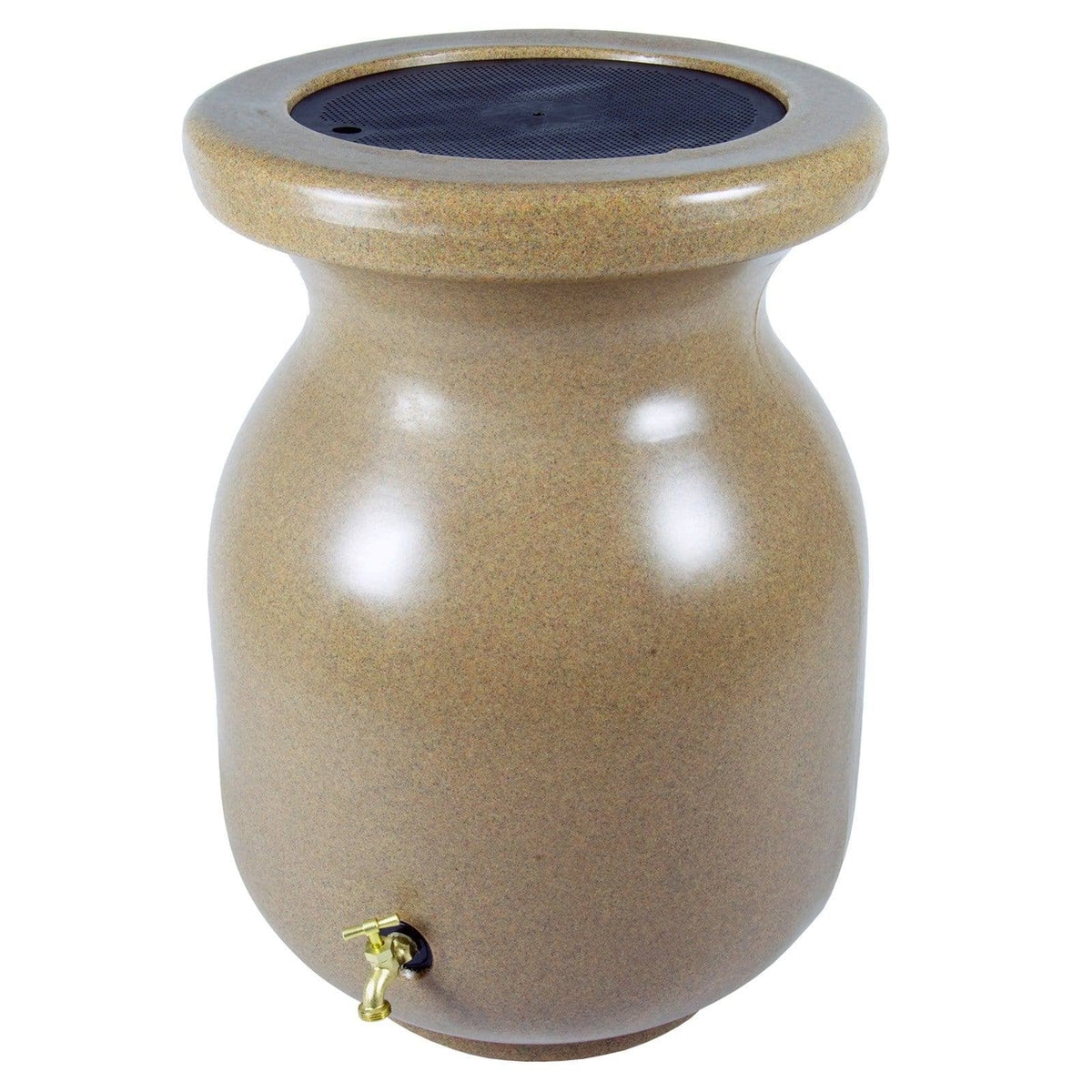 55 Gallon Sandstone Look Rain Barrel Y4588