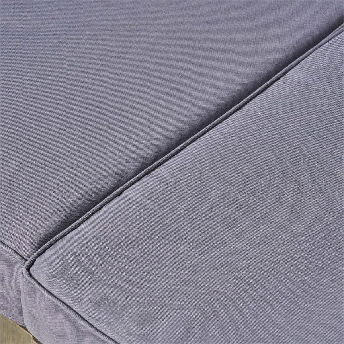 4 Piece Outdoor Acacia Wood Sofa Set in Gray T886