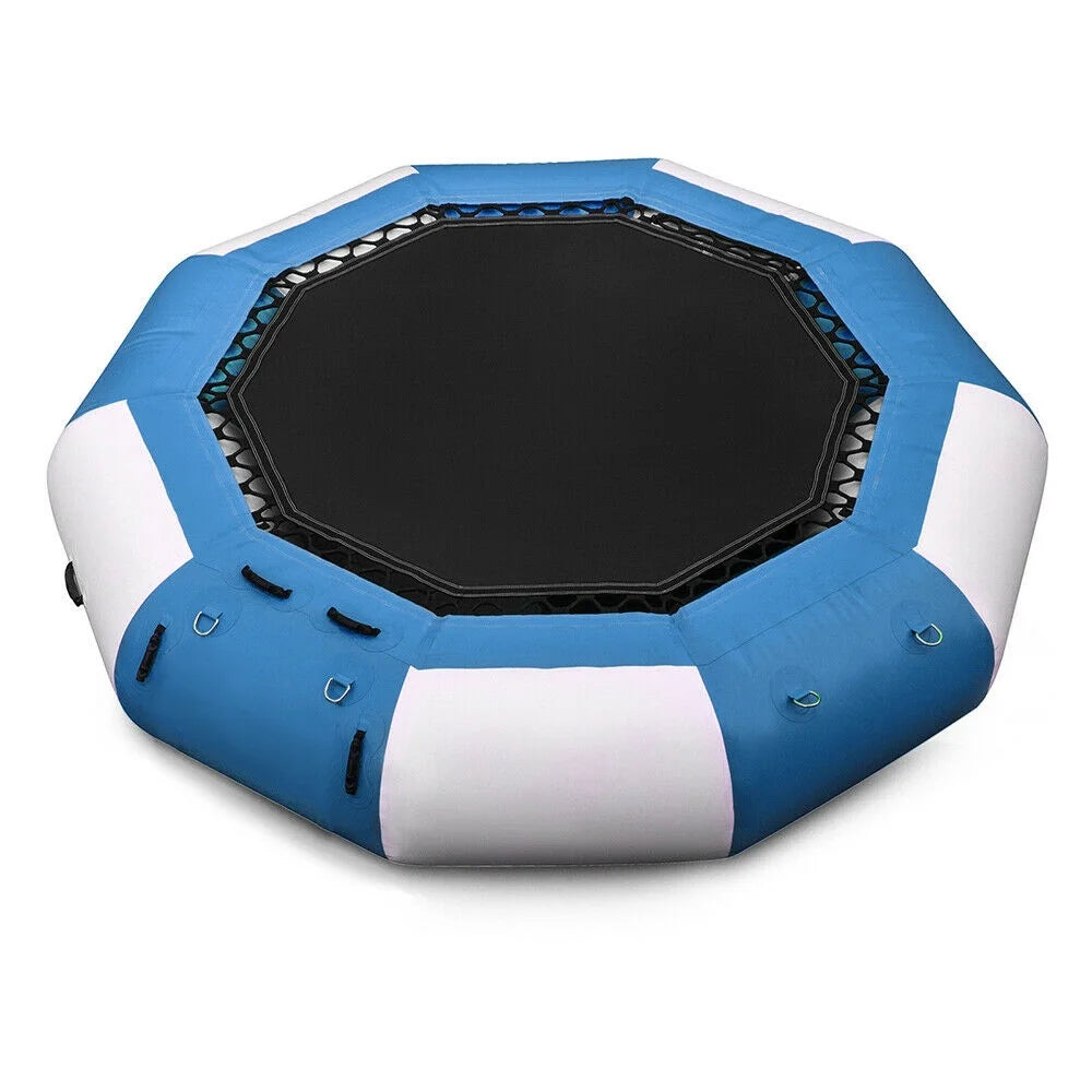 Blue & White 17Ft Inflatable Water Trampoline I673