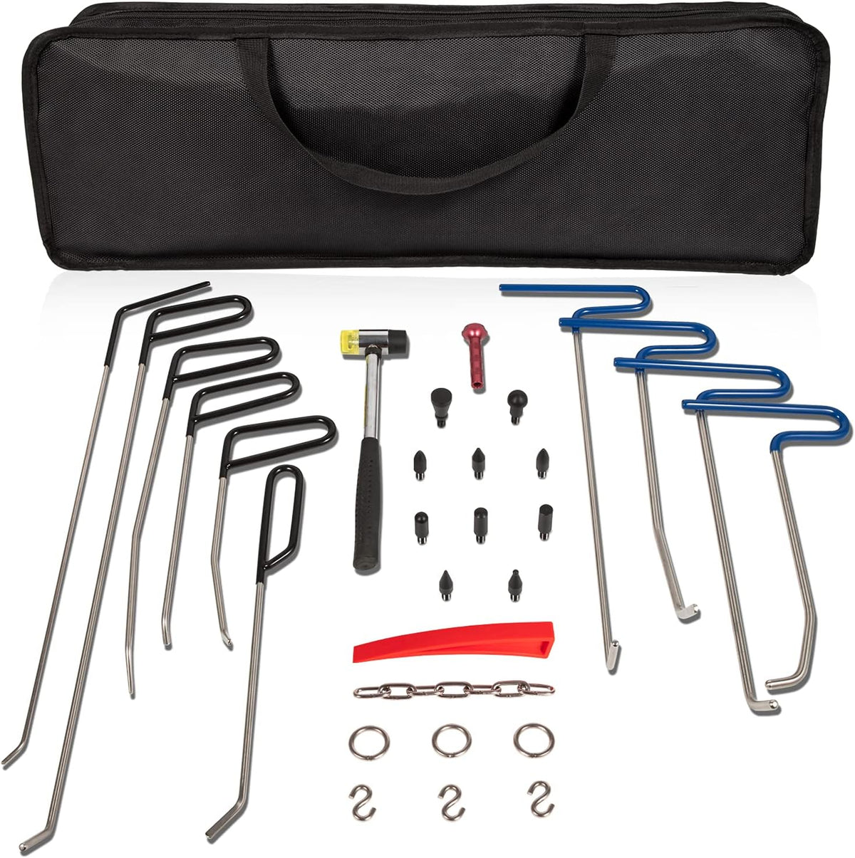 30Pcs Paintless Dent Repair Tools Kit Dent Removal Rods Set I181824
