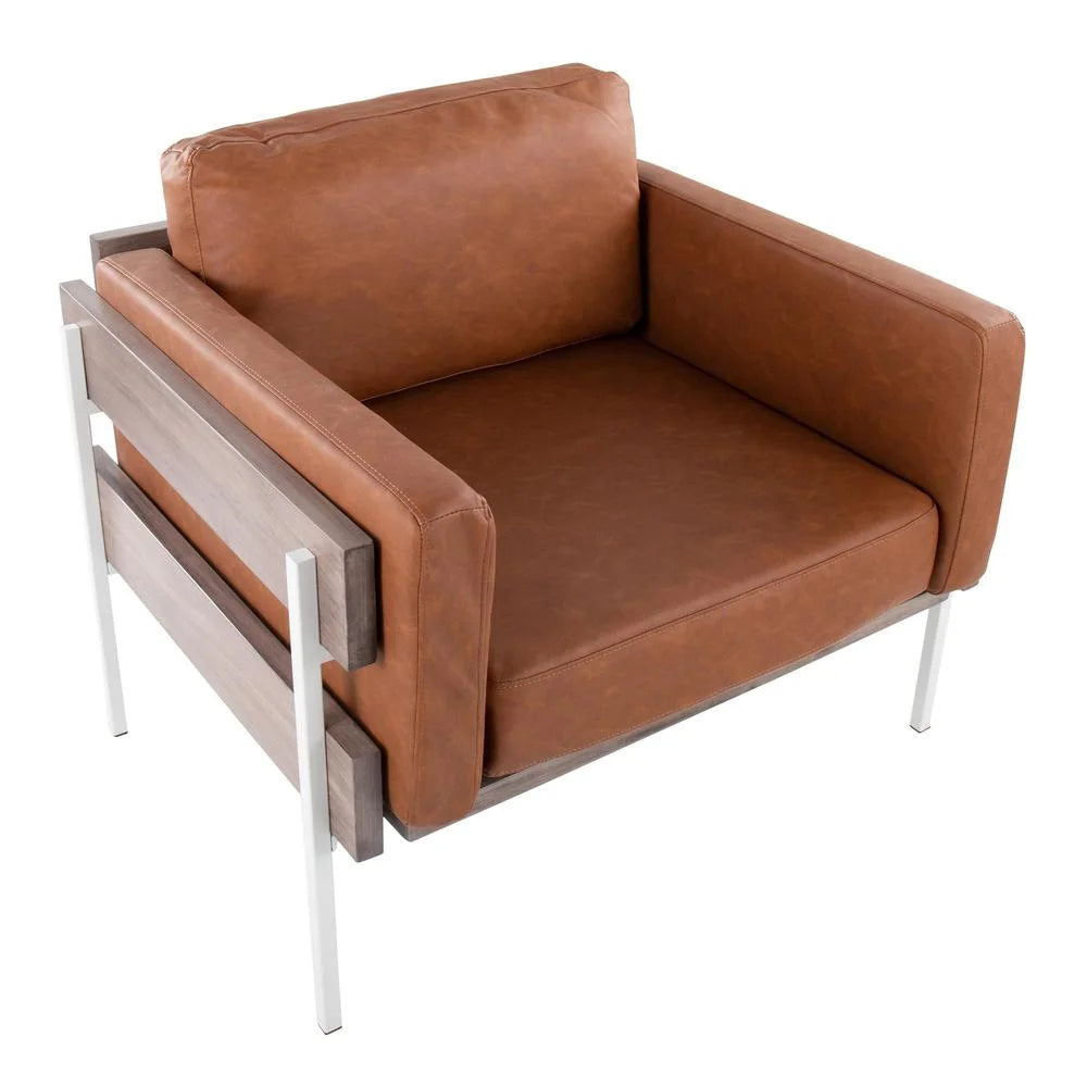Faux Leather Accent Chair I5855