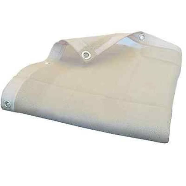 White Heavy Duty Mesh Tarp Sun Shade Awning and Fence Screen Q606