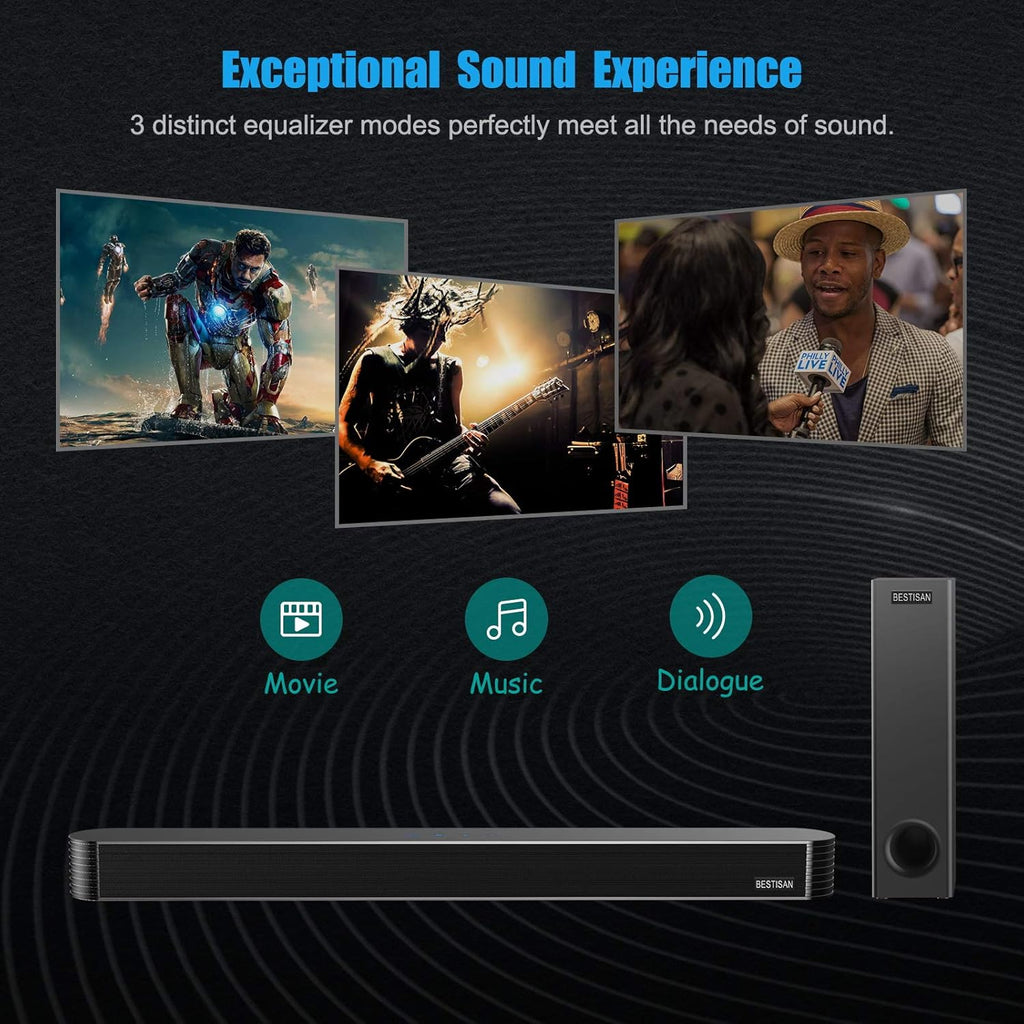 27 Inch Bluetooth Sound Bar with Subwoofer V11398