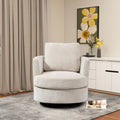 Chenille Round Swivel Accent Chair I63176