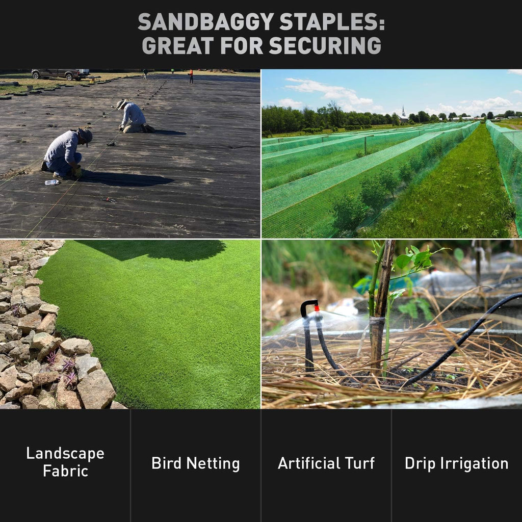 1000 Staples Galvanized Garden Staples E501