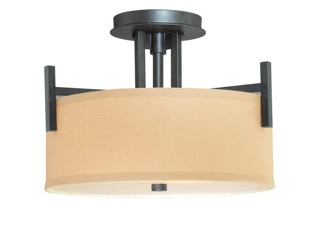 Olde World Iron Semi-Flush Mount Light A908