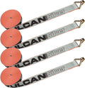 2 Inch x 27 Foot Winch Strap with Wire Hook, 4 Pack R226844
