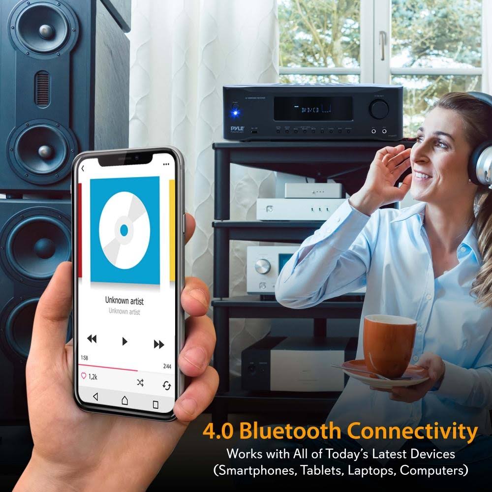 5.2-Channel Hi-Fi Bluetooth Stereo Amplifier 1000 Watt AV Receiver K26023