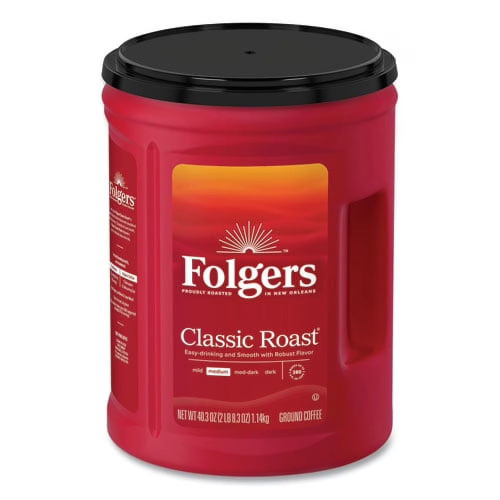 Classic Roast Coffee, 40.3 oz Can, Bundle of 2 U5496