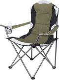 Padded Camping Folding Chair with Cup Holder and Carry Bag U44852