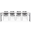 Folding Table with Four Stack Chairs O10561