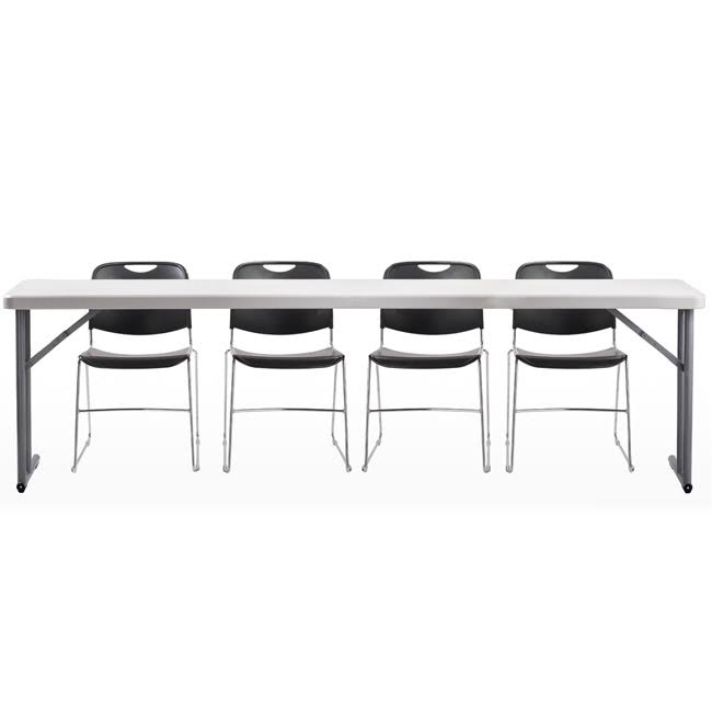 Folding Table with Four Stack Chairs O10561