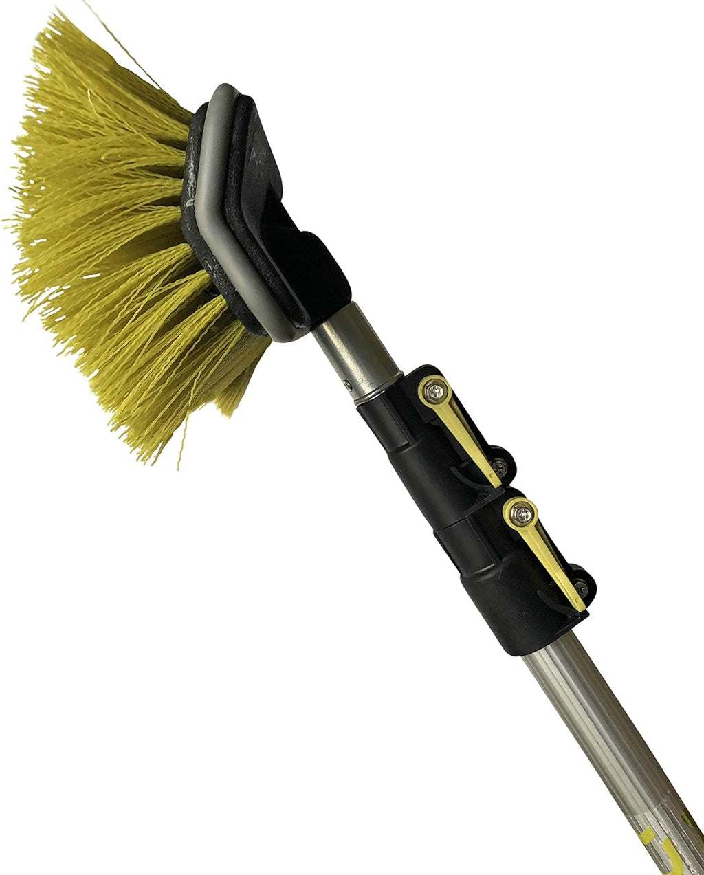 11 Inch Hard Bristle Deck Brush with Telescoping Pole, Pack of 2 T662