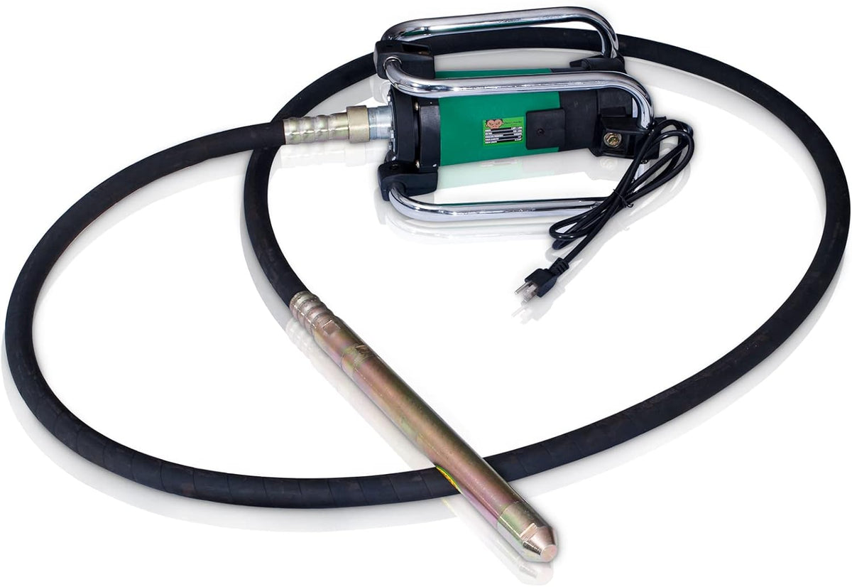 Concrete Vibrator 110V/50HZ 16000RPM with 4.5M Poker, 38MM Diameter Head C977034