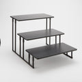 3 Tier Black Rectangular Display Stand H608972