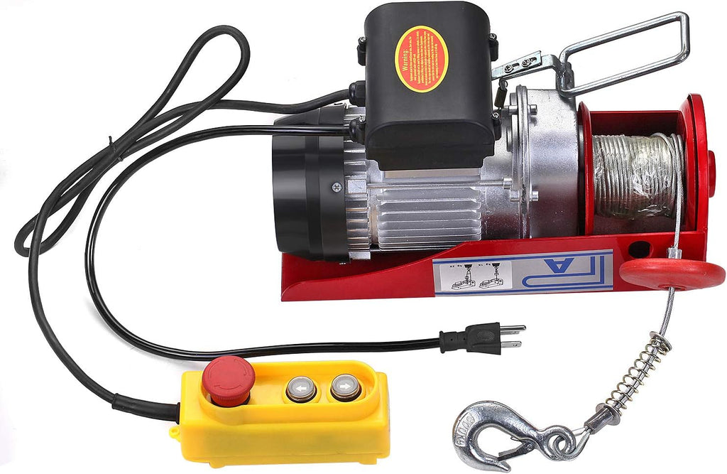 Electric Hoist 1320LBS Overhead Hoist Lift with Remote Control Power System I9998