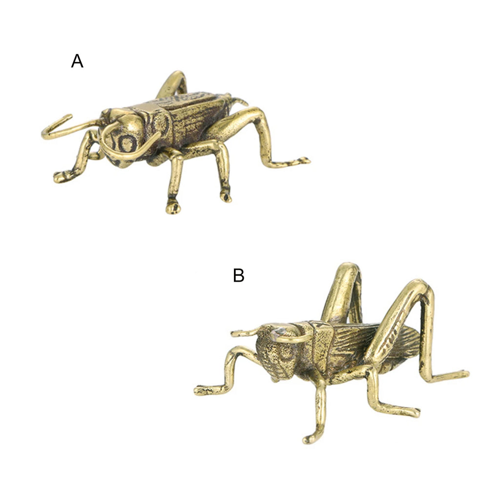 Brass Cricket Statue Desktop Ornament S14367