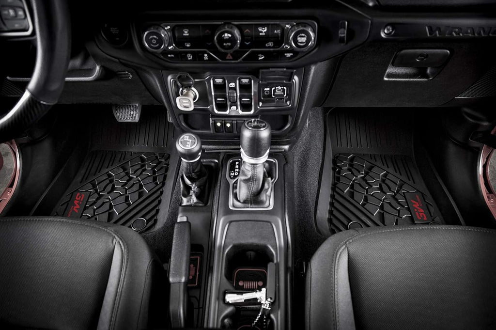 TPE All Weather Custom Fit Floor Liner and Cargo Mats Black A24480