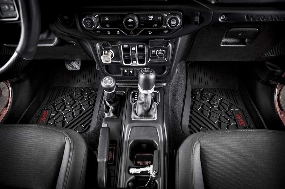 TPE All Weather Custom Fit Floor Liner and Cargo Mats Black A24480