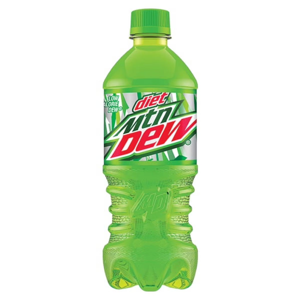 Diet Mountain Dew 20 Oz Plastic Bottles Pack of 24 Z3294