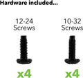 19 Inch Server Cabinet Rack Mount Shelf Kit Black E76572