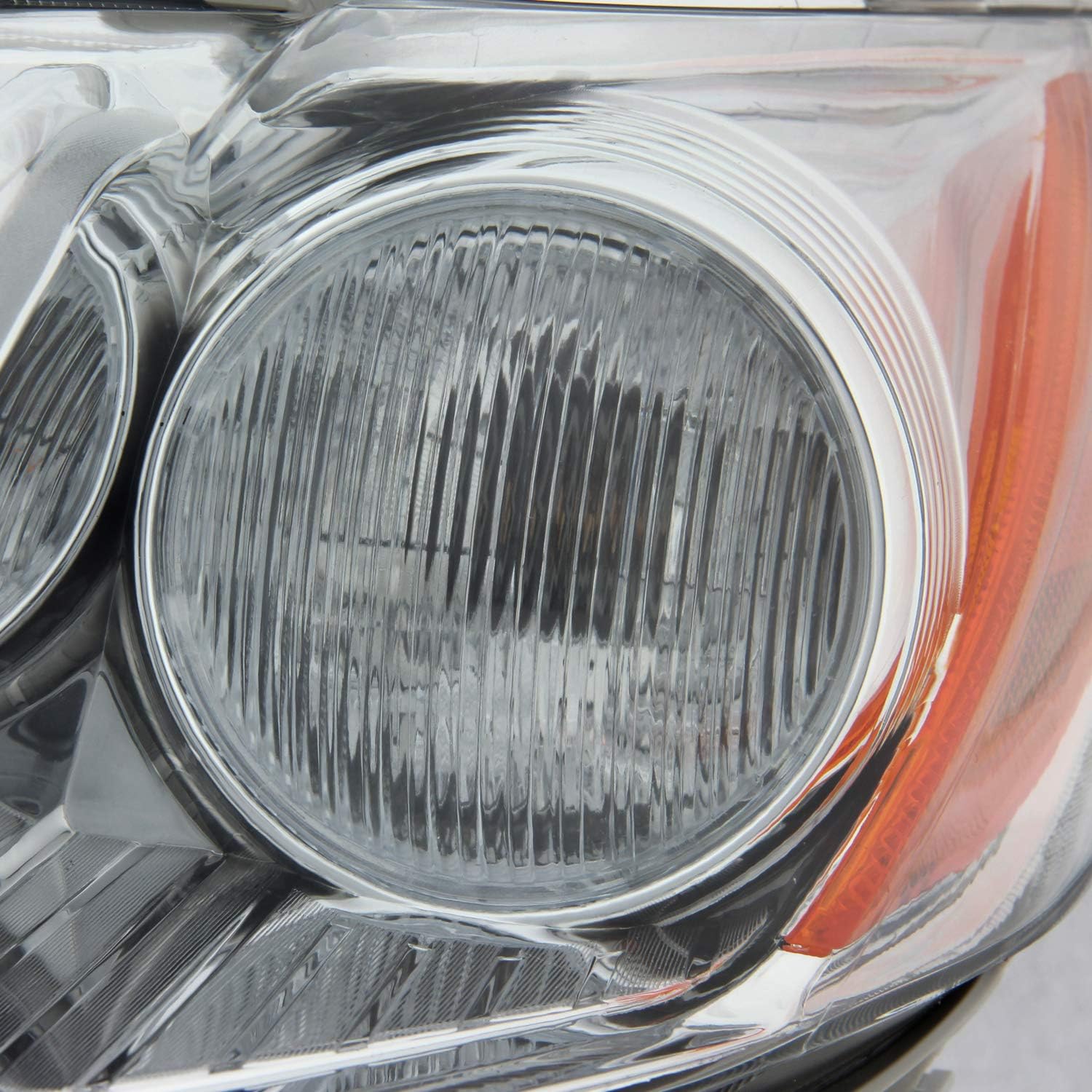 Projector Chrome Headlight Driver Left Side L7498