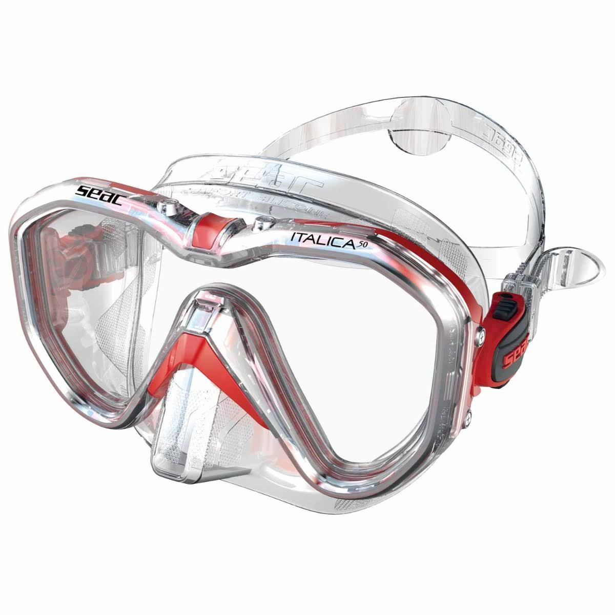 Red Metal Scuba Diving Mask Z84101