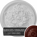 14 1/2x22OD x 2 3/4x22P Ceiling Medallion Hand-Painted Brushed Mahogany K181