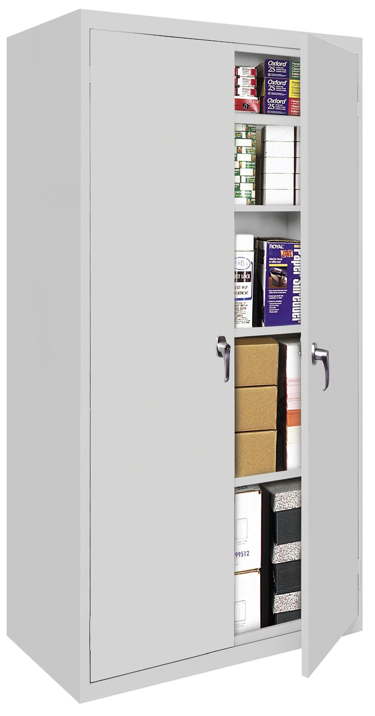 Gray Metal Storage Cabinet B94006