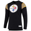 Black Team Captain V-Neck Long Sleeve T-Shirt J14192