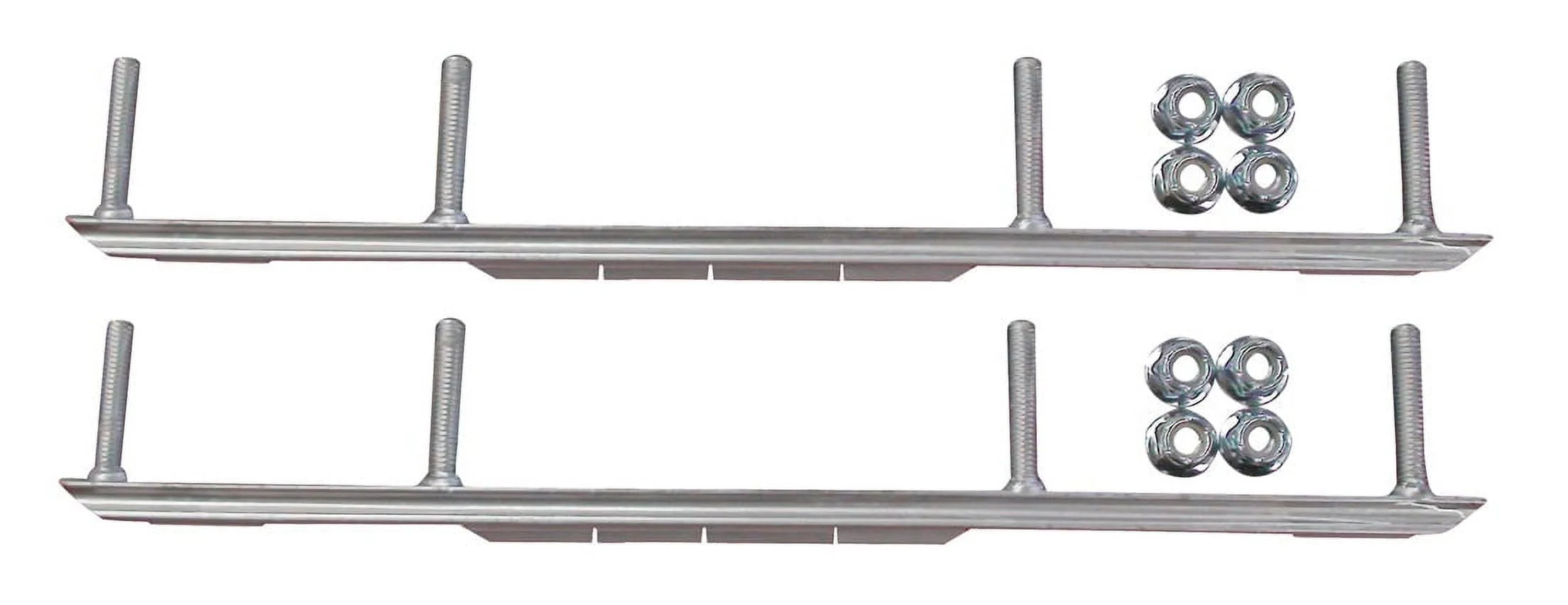 Blue Snowmobile Skis with 6" Shaper Bars Complete Kit J7350